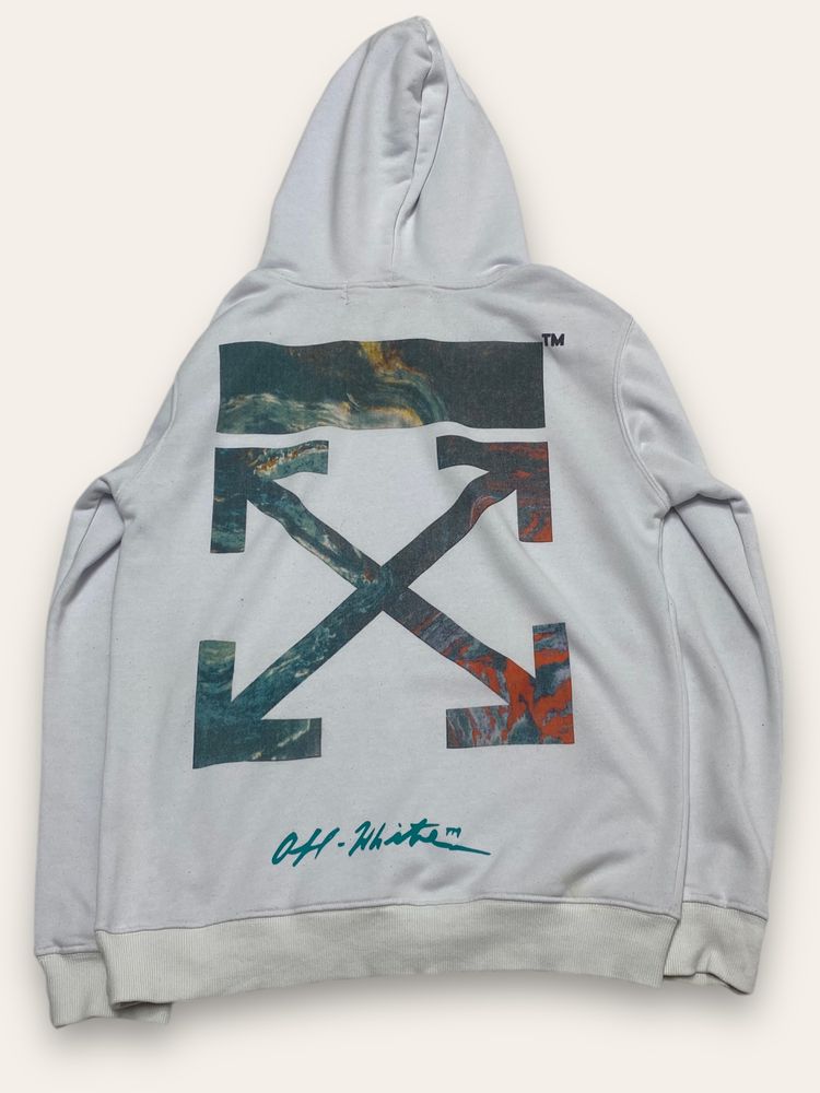 Продам кофту Off White велике лого худі балахон