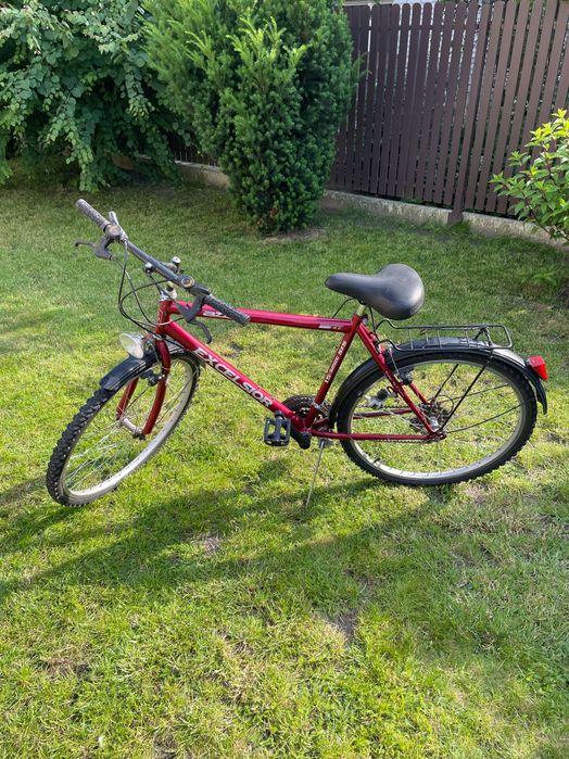 rower azzax excelsior czerwony, 15 shimano, carboferric 38 / 42
