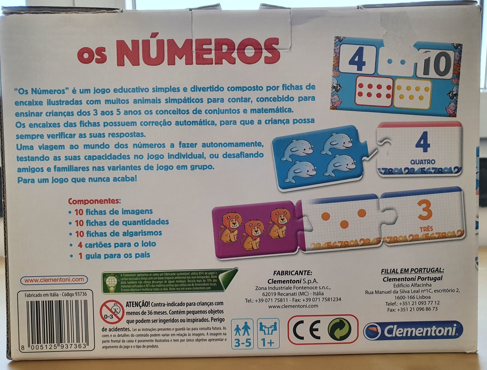 Jogo os Números da Clementoni