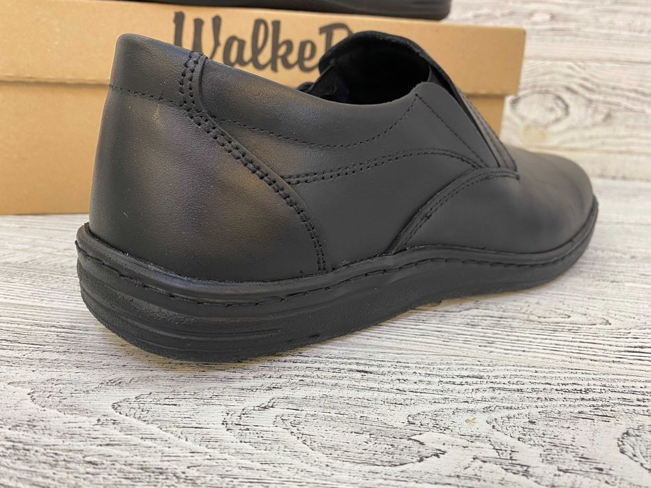 Чоловічі шкіряні туфлі на резинки без шнурка розміри 39 – 46 Гарантія!