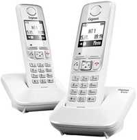 Conjunto 2 Telefones Fixos de casa sem fios Gigaset A420 Duo Brancos