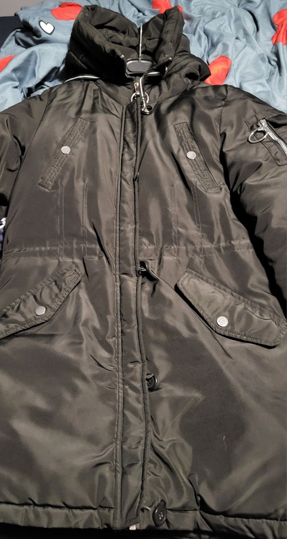 Ocieplana kurtka damska parka rozmiar 2xl (44)