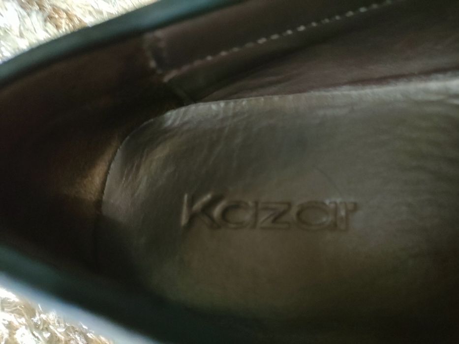 Kazar, buty męskie, mokasyny, zamsz, skóra, wyciskane NOWE