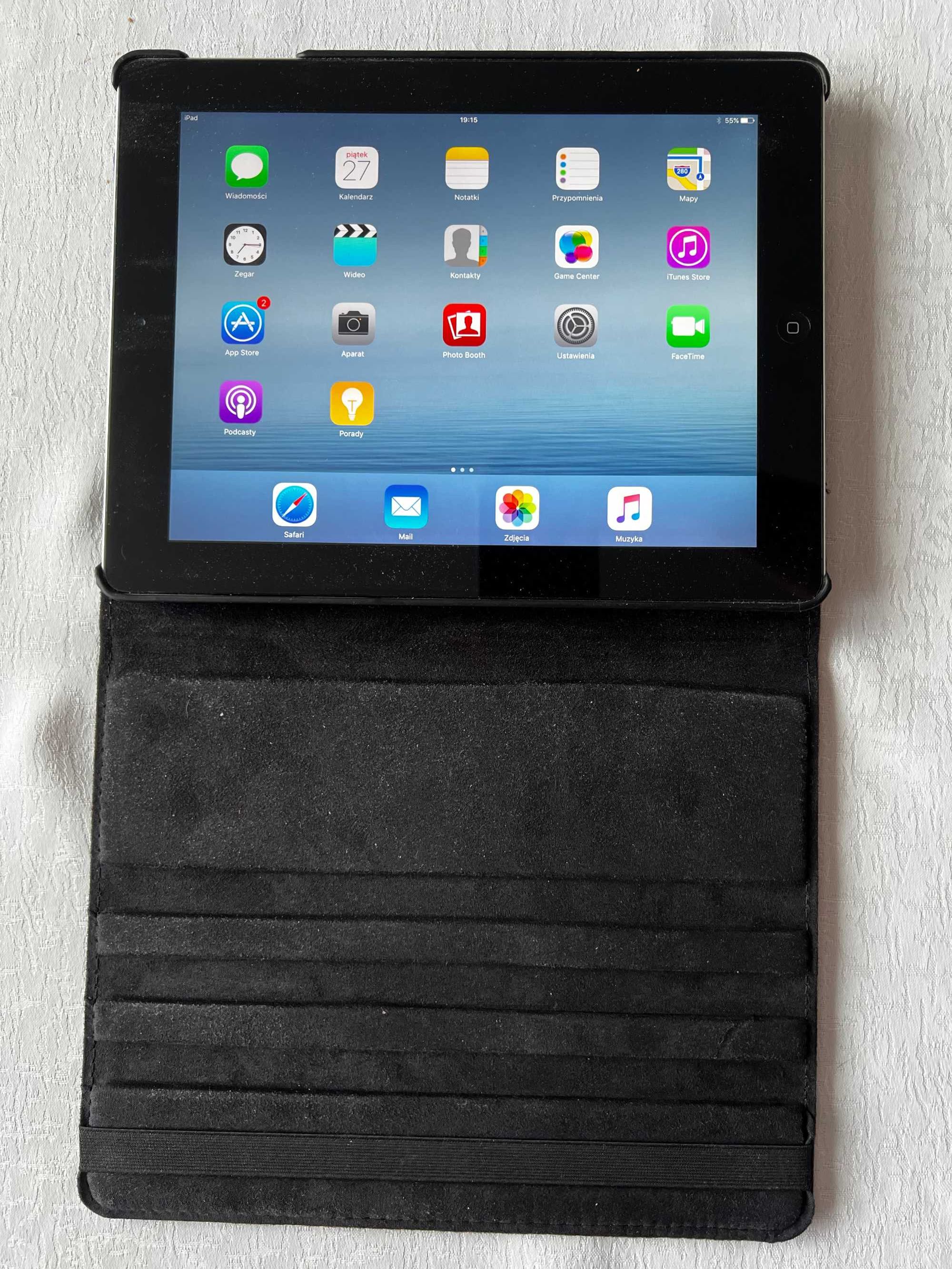 Tablet Apple iPad 3 srebrny 16 GB A1416 WiFi – Stan Bdb z Etui