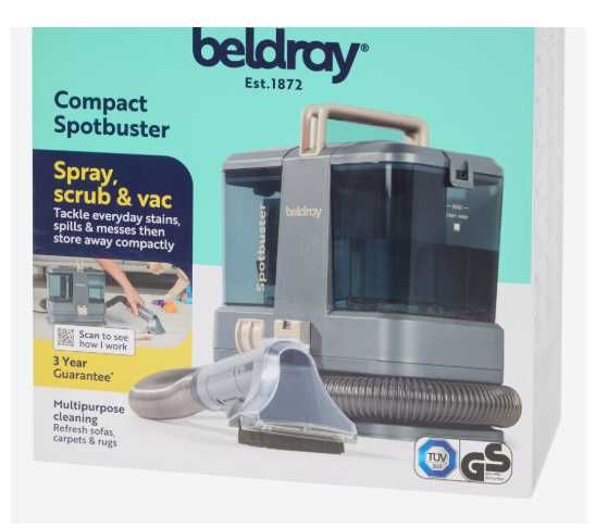 MOCNY Odkurzacz piorący Beldray do usuwania plam do dywanów tapicerki