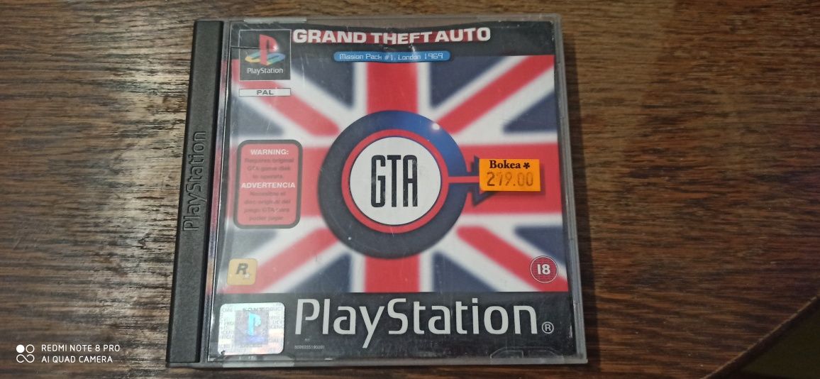 Gra Playstation 1 Grand theft auto