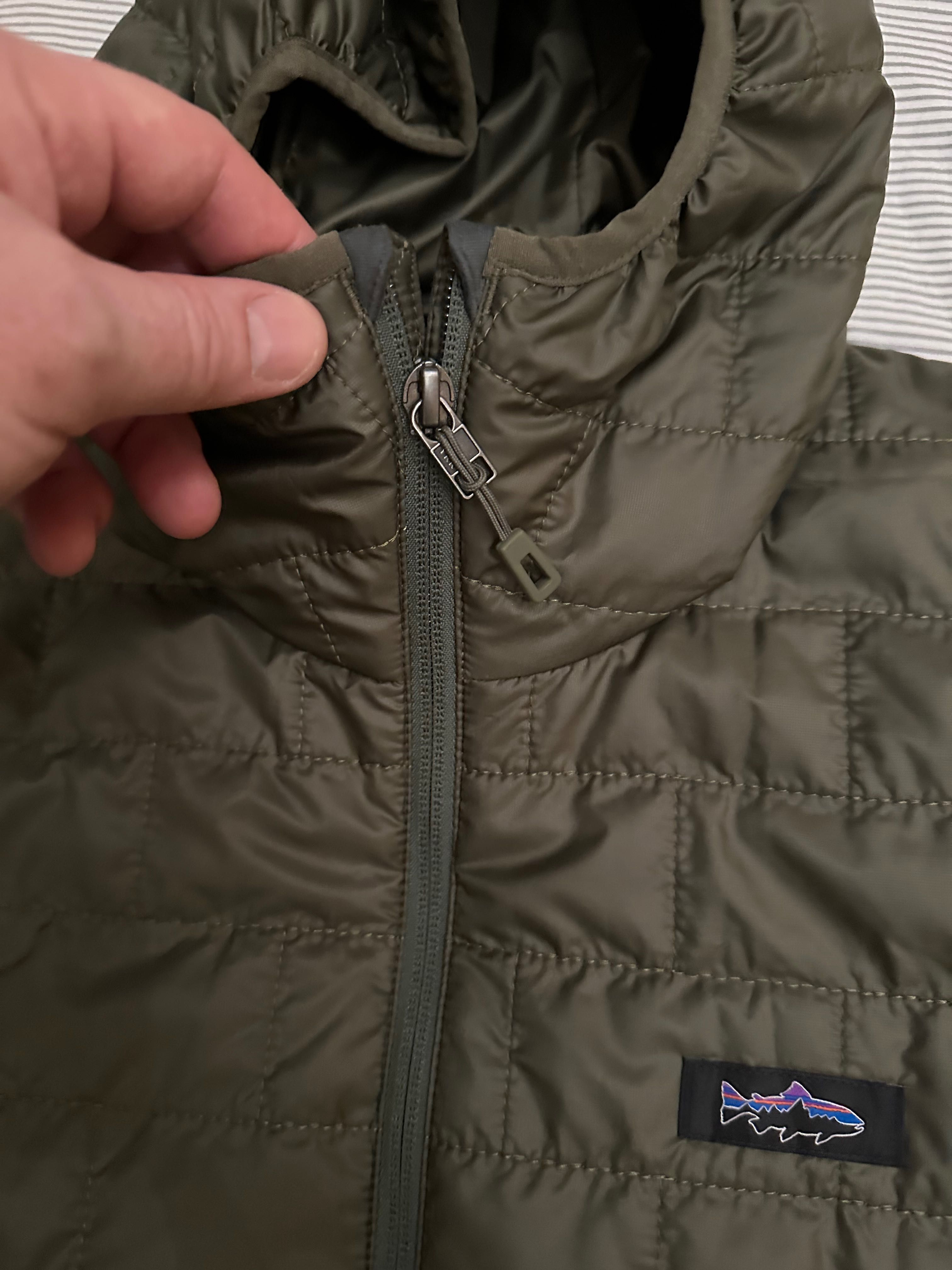 Kurtka ocieplana Patagonia Micro Puff Hoody Basin Green Męski średni