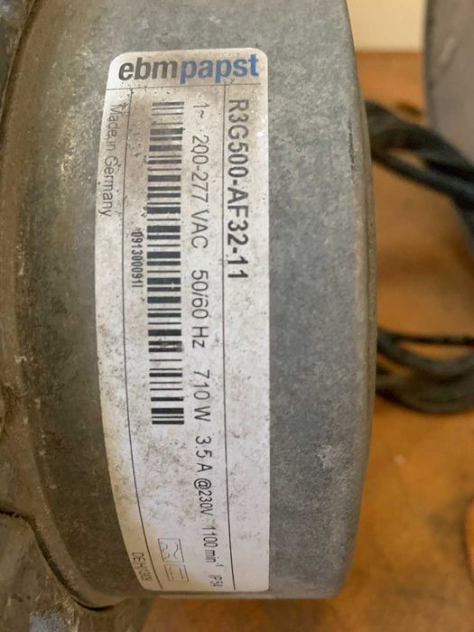 Ventilador Centrifugo EBM R3G500-AF32-11