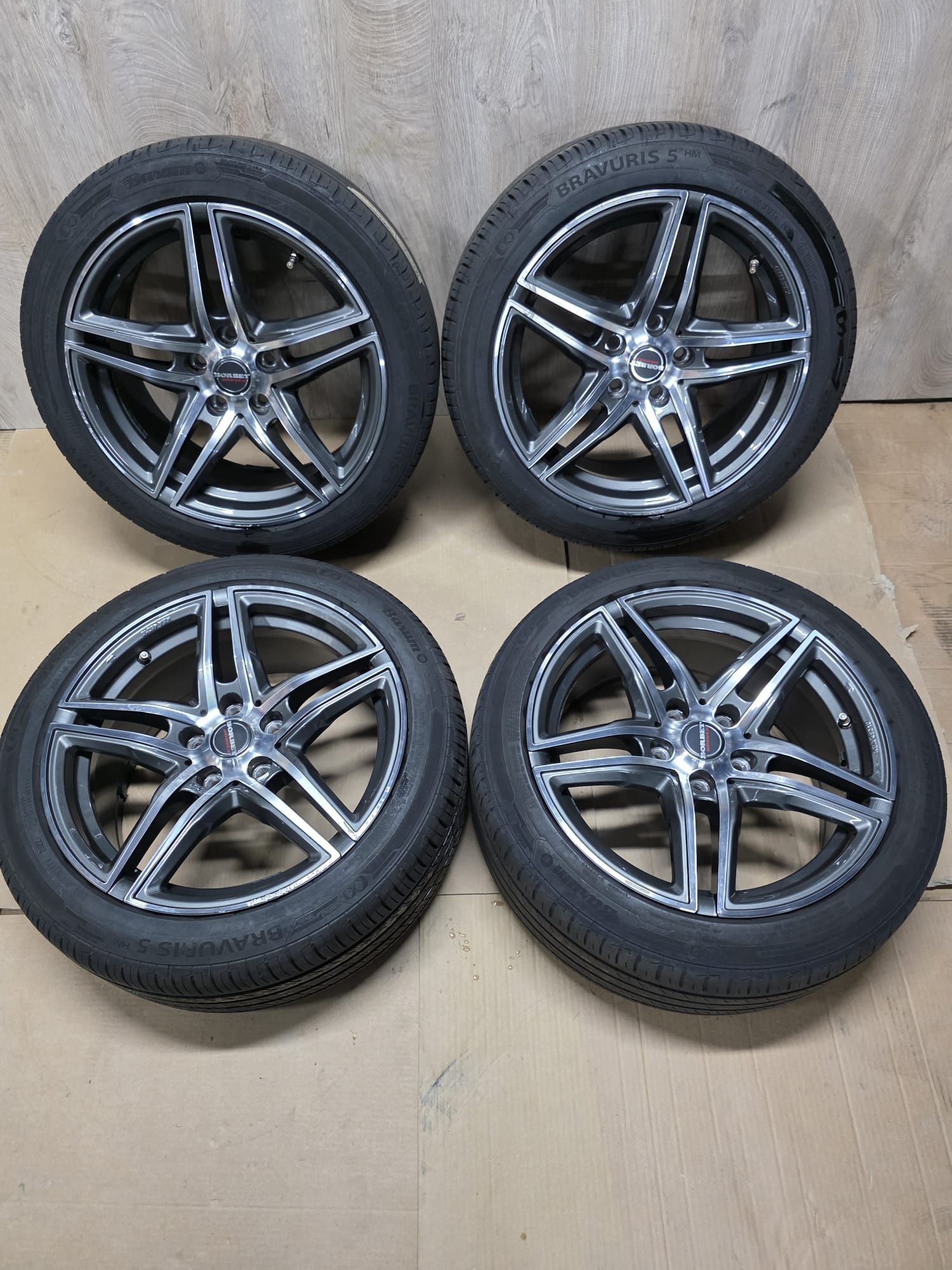 Borbet 17 cali. 5x112.et 40. Szerokość 8j.