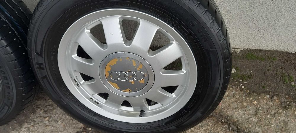 Felgi aluminiowe koła opony Audi A4 B5 15" 5X112 kpl