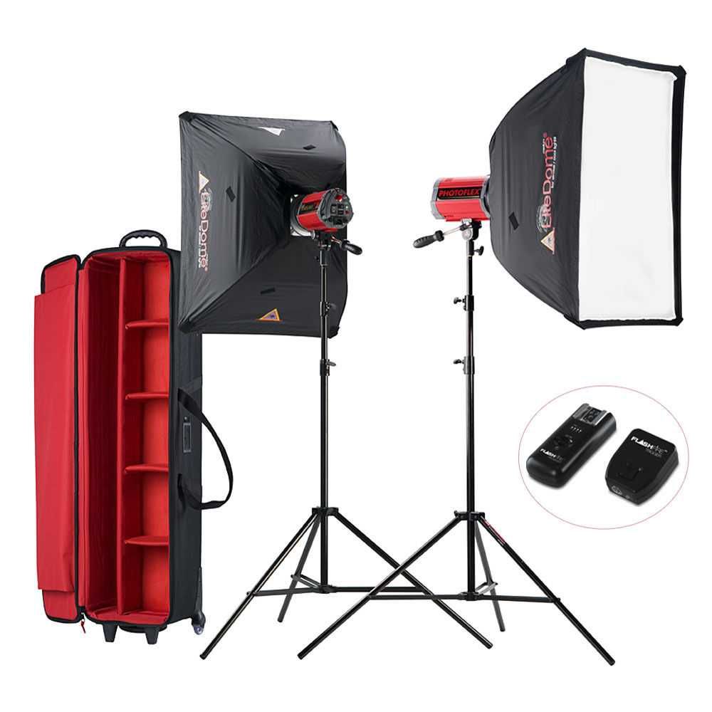 Kit Estudio Photoflex 2x 300W com mala de transporte