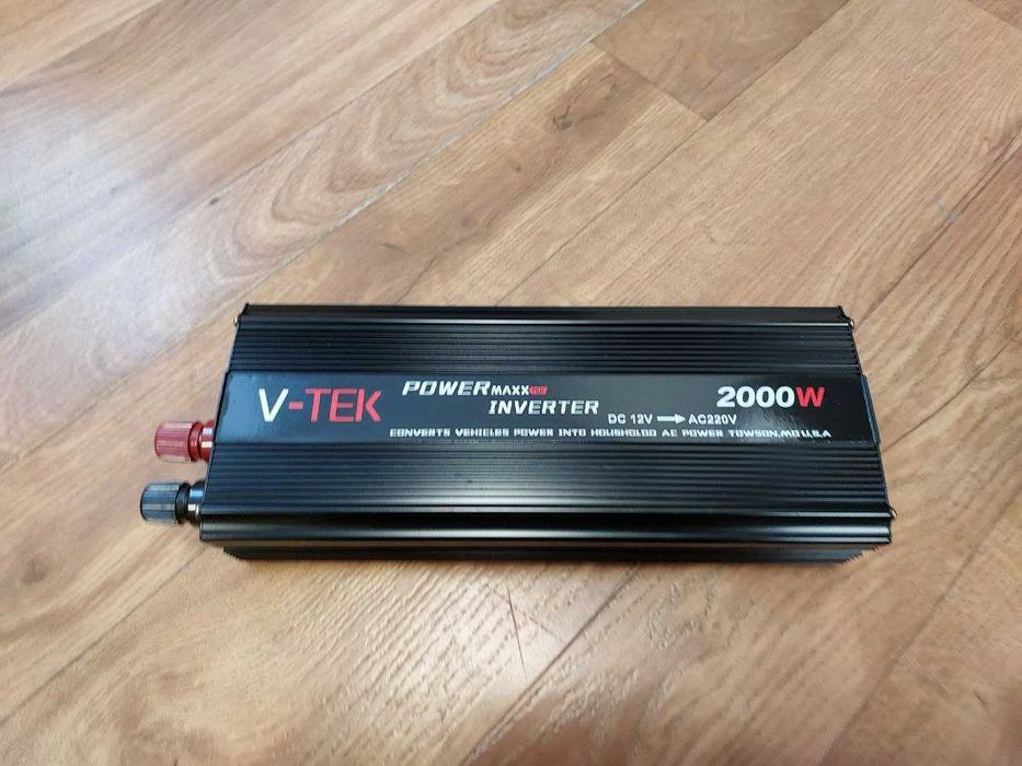 Преобразователь тока Перетворювач V-Tek Инвертор 12 220 2000Вт Пл пуск