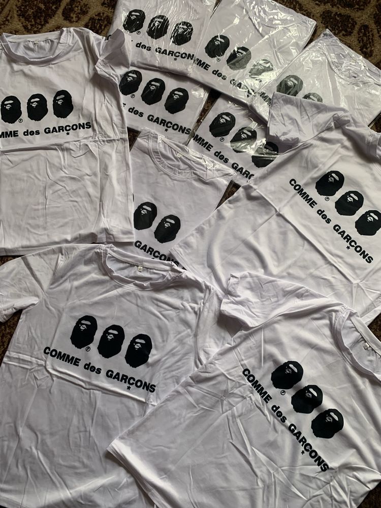 Футболка bape comme des grosones