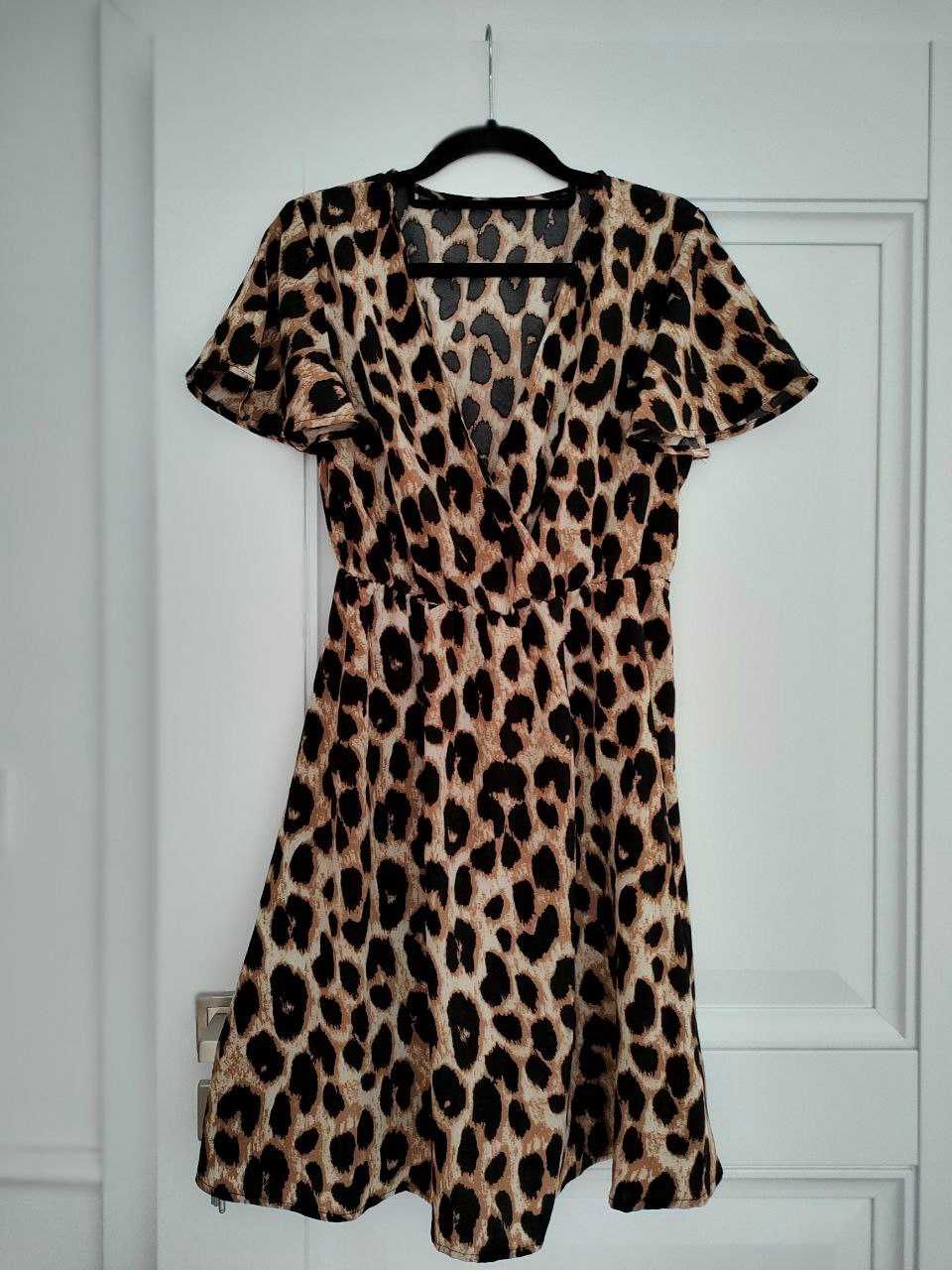 Sukienka damska nakrapiany gepard