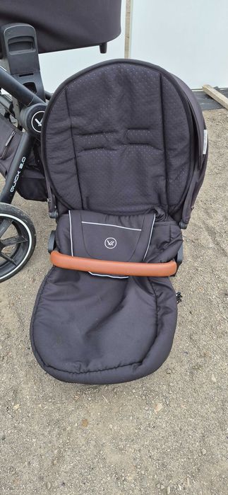 Wózek gondola spacerowy 2w1 Muuvo Quick 2.0 czarny