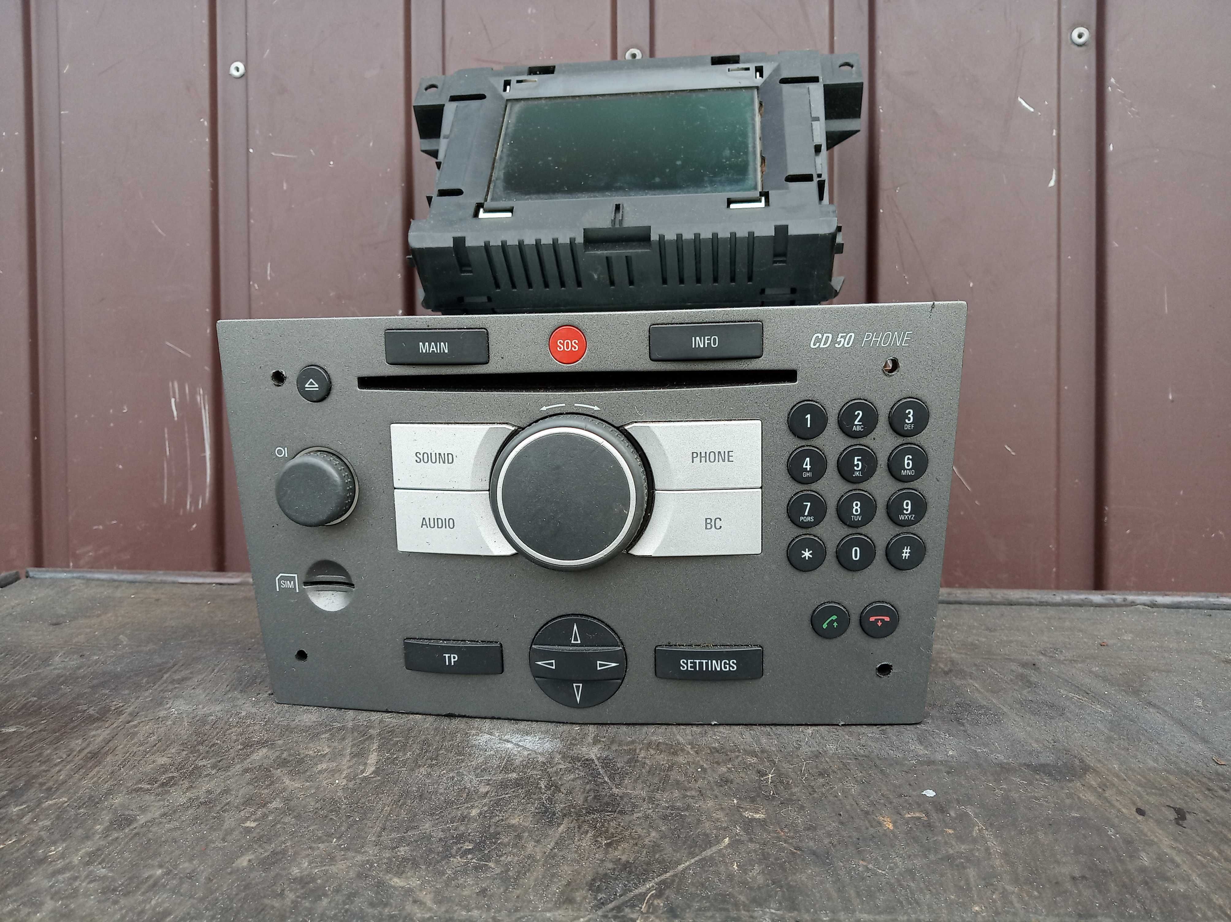 Opel Astra H zafira B radio CD 50 phone z wyświetlaczem Komplet