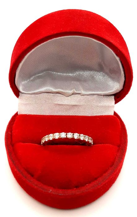 Złota obrączka z Cyrkoniami PR.585 W:1,66gr R.10 InterSKLEP