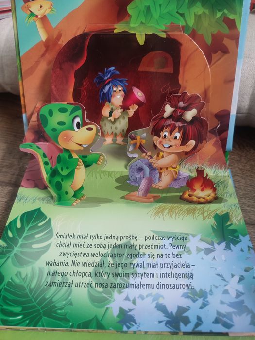 Książeczka rozkładana o dinozaurach