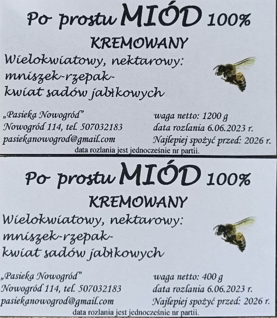 Miód wielokwiatowy, kremowany