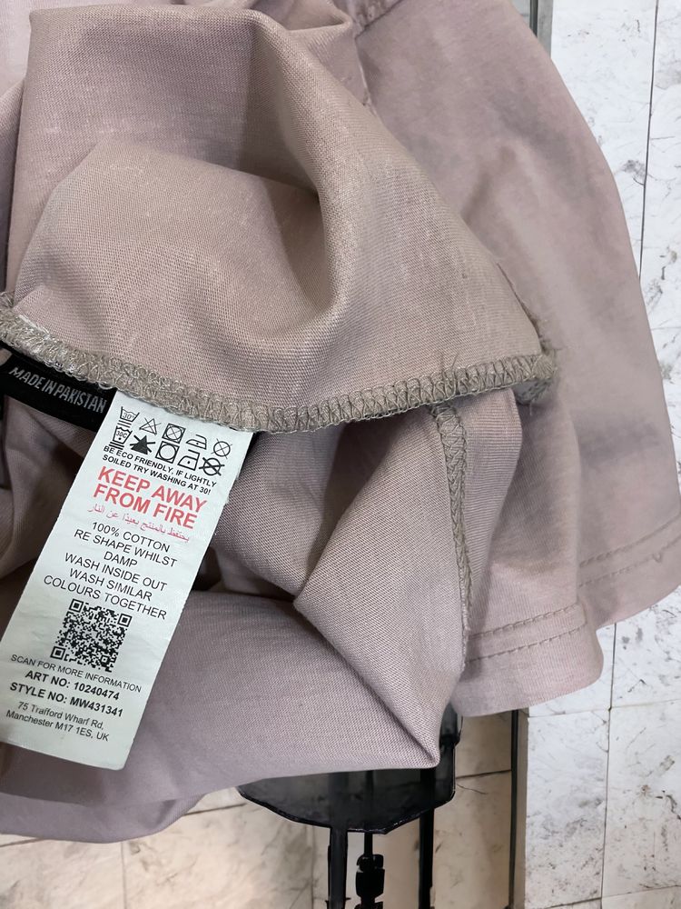 Mennance roz. S męski t-shirt z nadrukiem oversize