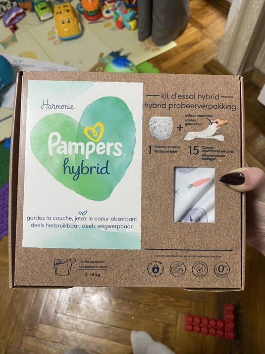 Многоразовые памперсы со вкладышами 3-16 кг