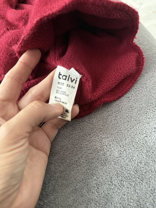 Шапка шлем бордовая 52-54