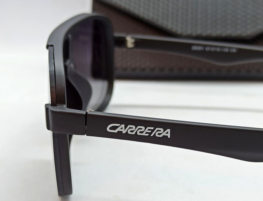 Carrera очки маска мужские черные стильные в футляре
