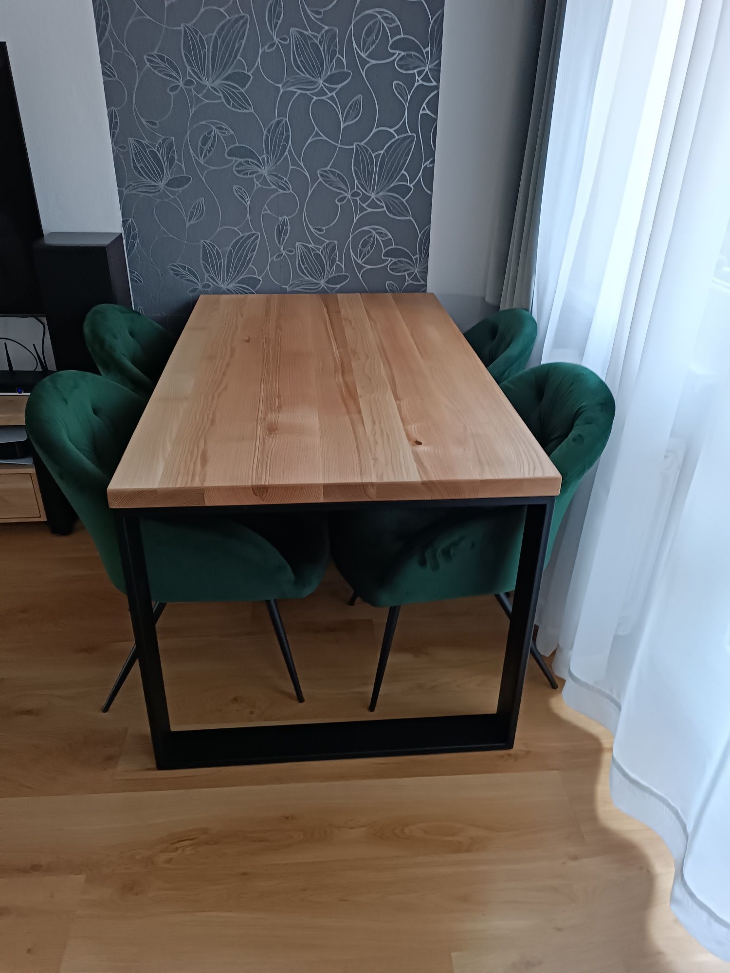 Stół Loftowy Industrialny Drewno Lite