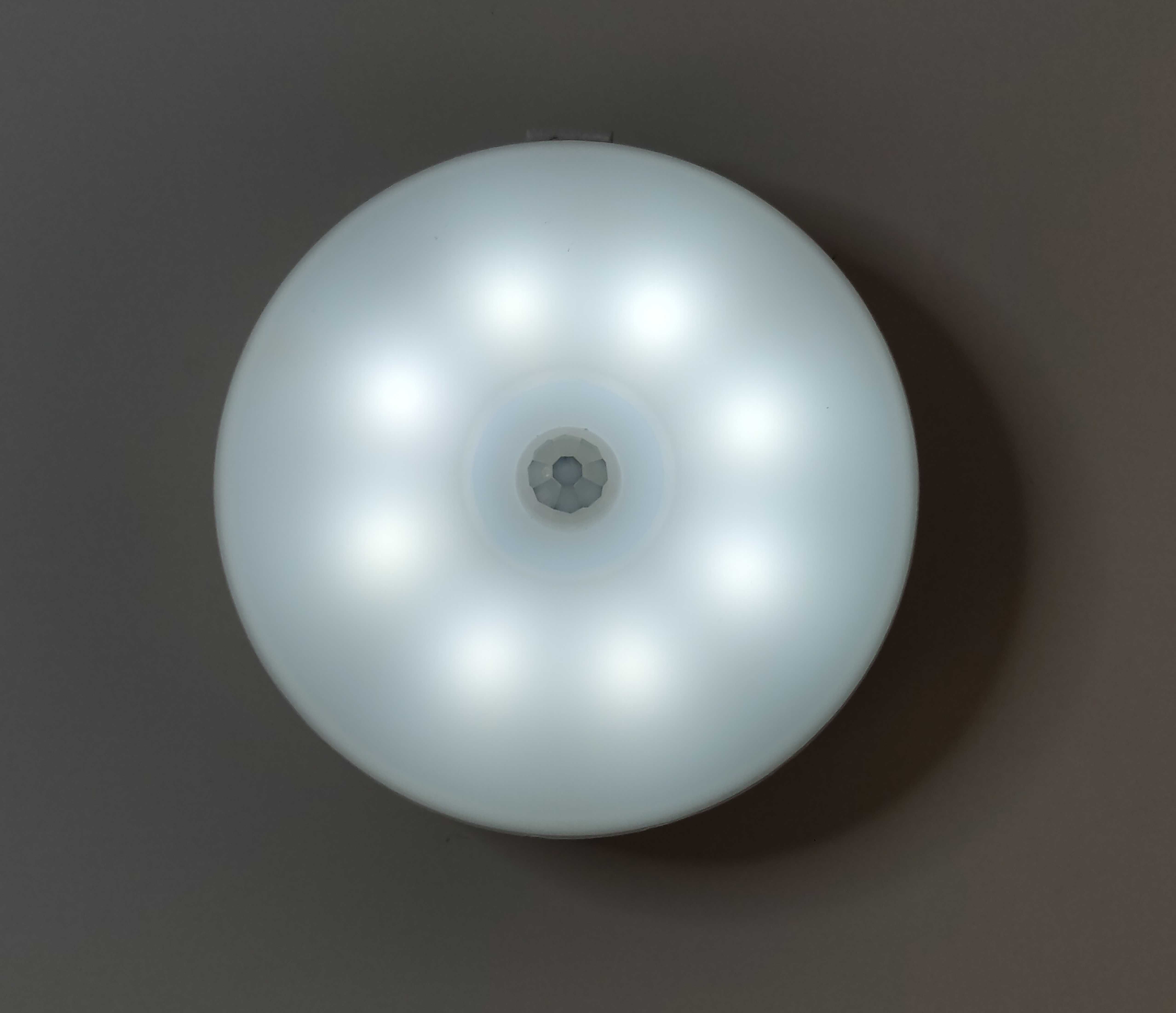 3x Lampka Nocna LED Bezprzewodowa Czujnik Ruchu Zmierzchu USB Magnez