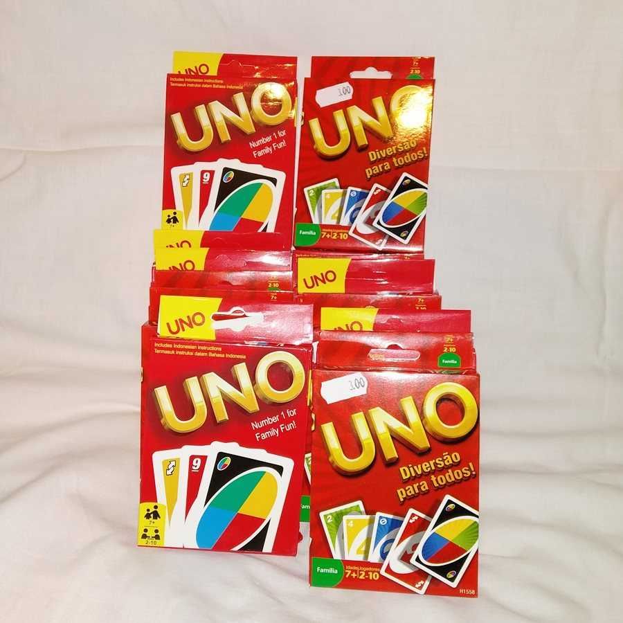 Jogo de Cartas UNO e DOS Novos