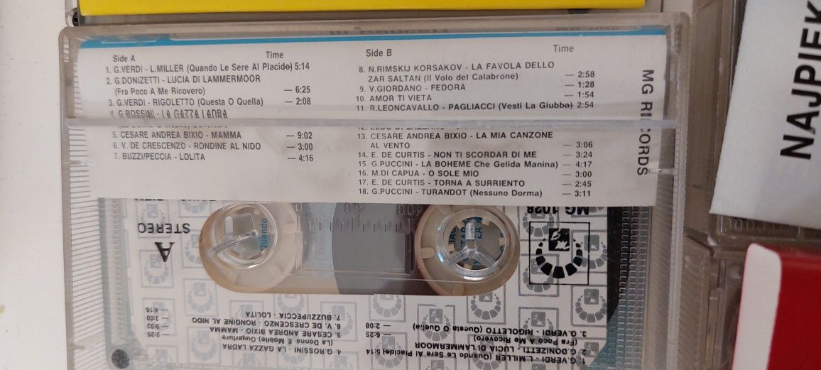 Pavarotti Mazowsze kolędy klasyka itp kasety