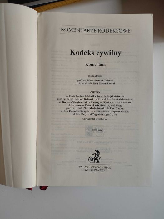 Kodeks cywilny. Komentarz. Gniewek - z 2023 r.