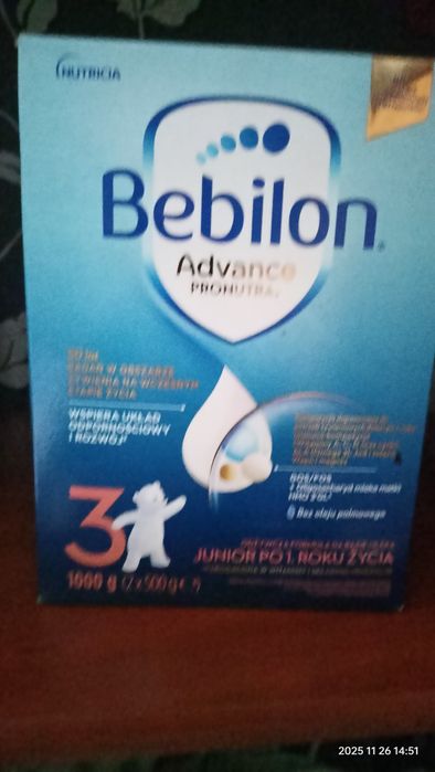 Mleko Bebilon advance pronutra 3