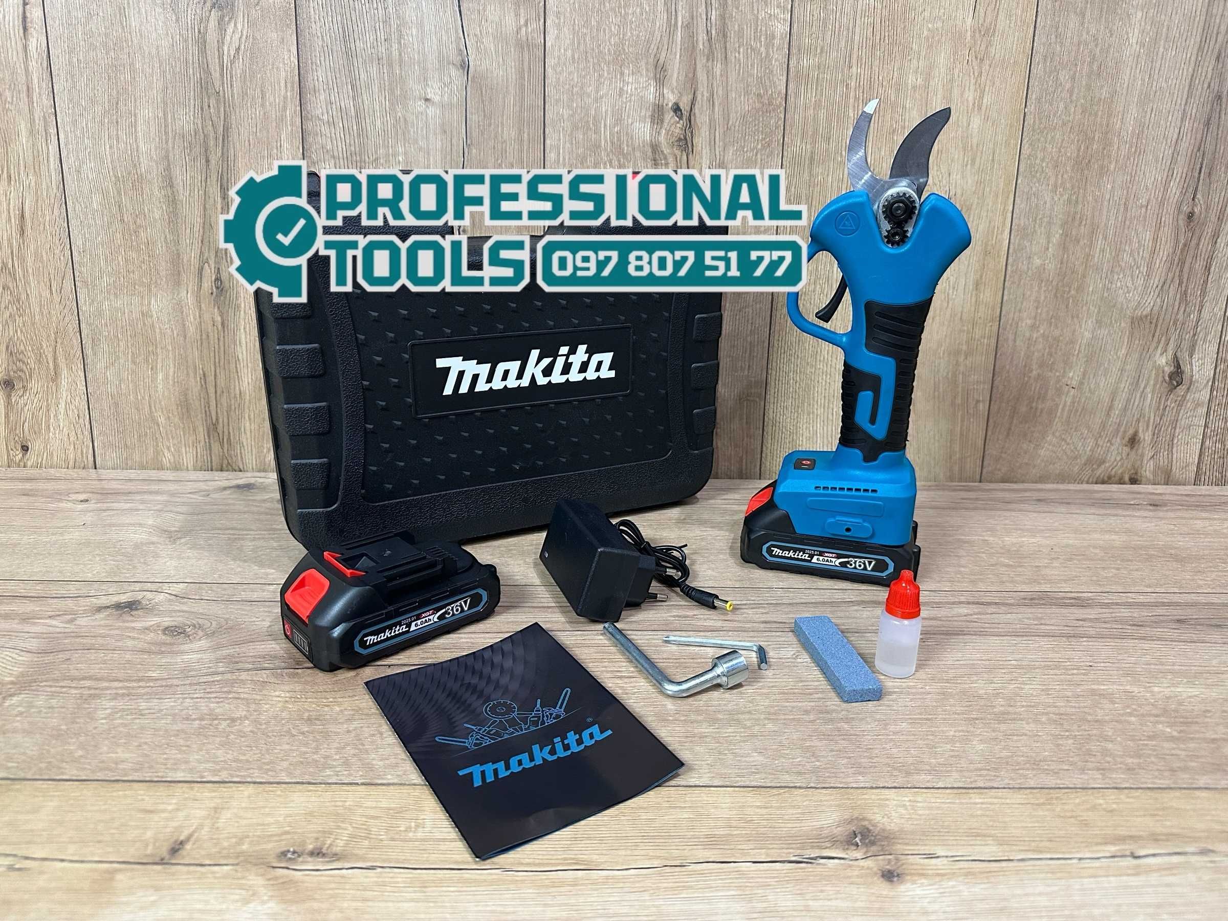 Акумуляторні Ножиці Makita DMT80BL Секатор садовий для дому 40мм 36V