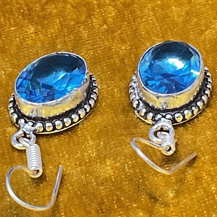 Brincos prata 925 compri,4 cm