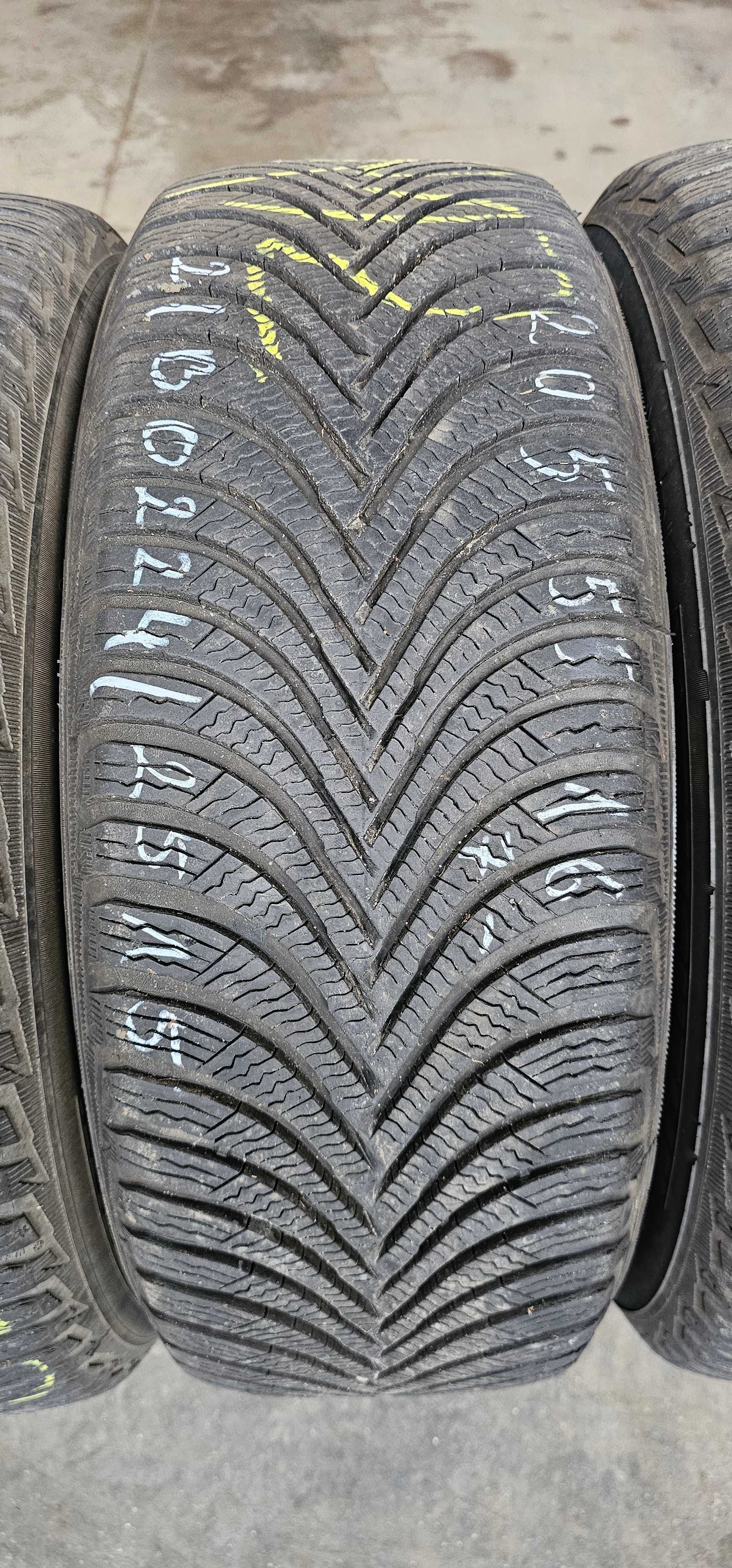 4szt opony zimowe używane 205/55R16 91H Michelin Alpin 5  W-wa