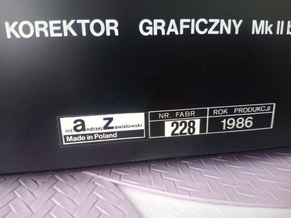 Unikat Korektor graficzny MK 2B  do unitra Diora