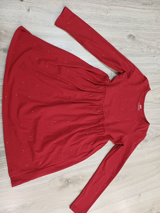 Czerwona sukienka H&M r.122/128