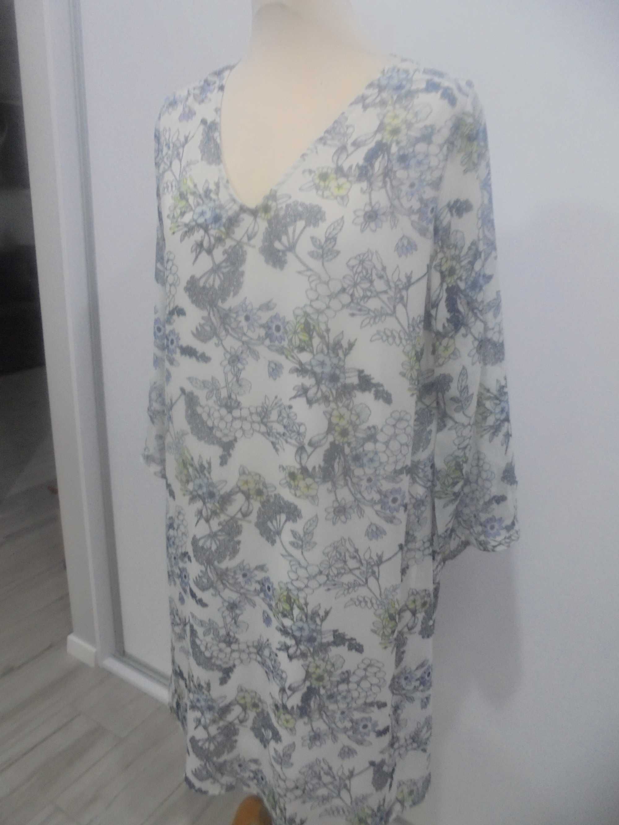 elegancka sukienka w roz46/48/ sukienka na roziagliwej podszewce