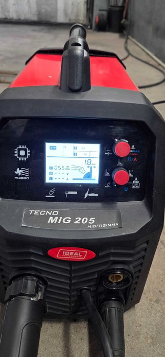 migomat IDEAL Tecnomig 205 LCD półautomat spawalniczy  na gwarancji