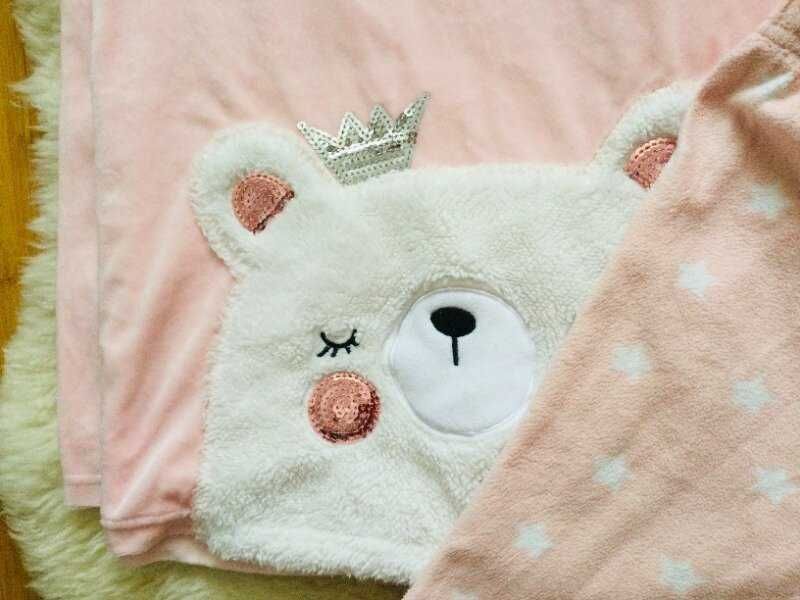 11-12 років, 152 зріст F&F велюрова лавандова та пудрова піжама