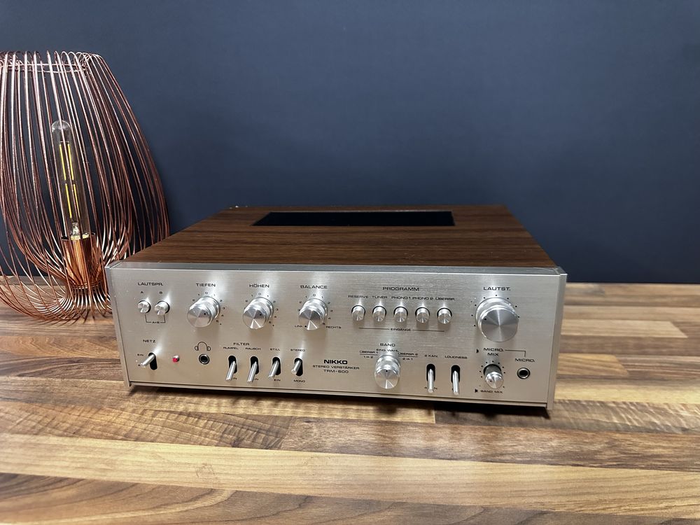 Wzmacniacz Nikko TRM-600 - vintage, drewno