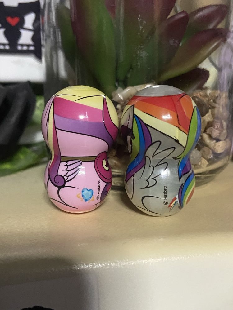 my little pony Princess Cadance and Raindow dash figures mlp