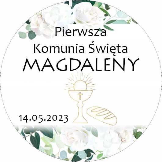 Magnesy personalizowane jako podziękowanie dla gości komunijnych