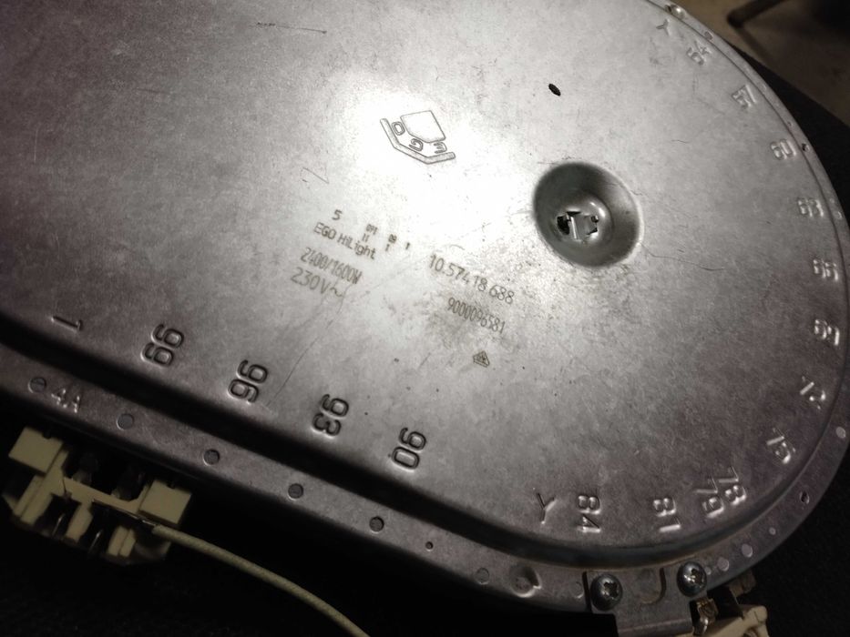 Электрическая конфорка с расширением для стеклокерамики ИТАЛИЯ.