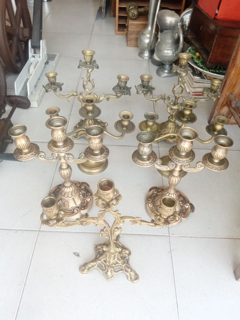 Castiçais / candelabros antigos
