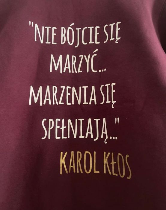 Bluza sportowa bordowa
