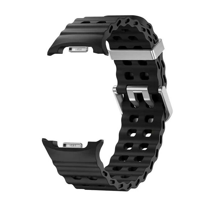 Pulseira em silicone preta para samsung  galaxy Watch 8 Classic