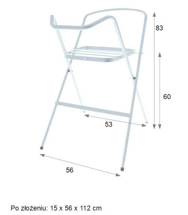 Wanienka do kąpania 102 cm, na nogach (stojak), termometr, odpływ