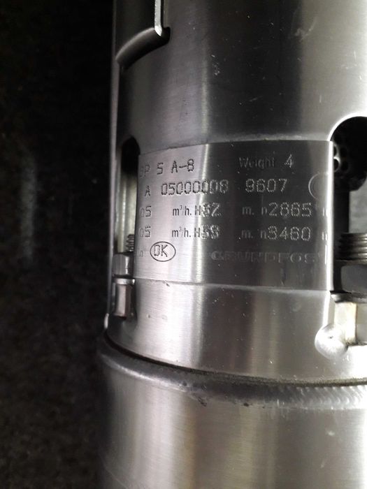 Bomba Submersível p/furo marca Grundfos Modelo SP 5A-B, 0,75Kw, 380v